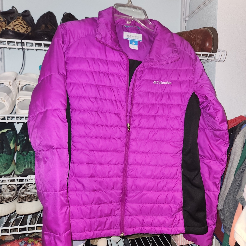 Columbia Purple Puffer Jacket